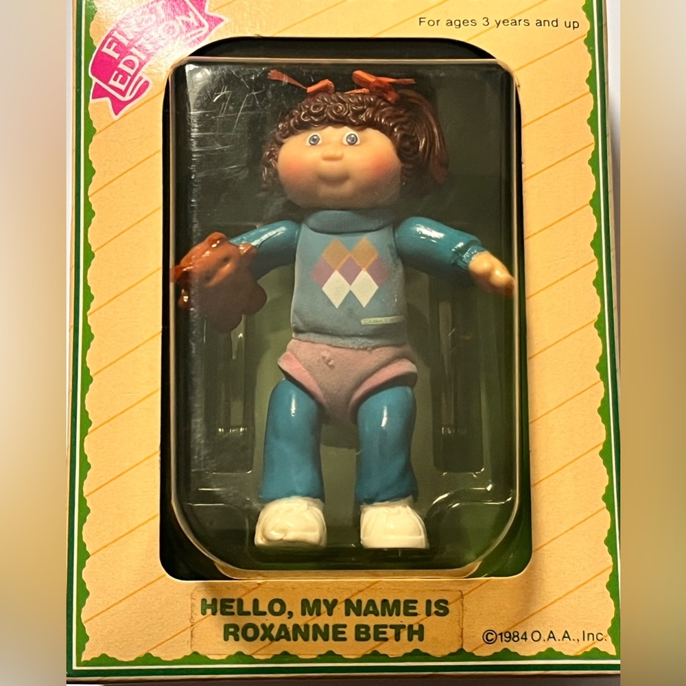 Cabbage Patch Kids Poseable Figure 1984~Vintage Cabbage Patch Roxanne Beth Doll - Picture 5 of 10